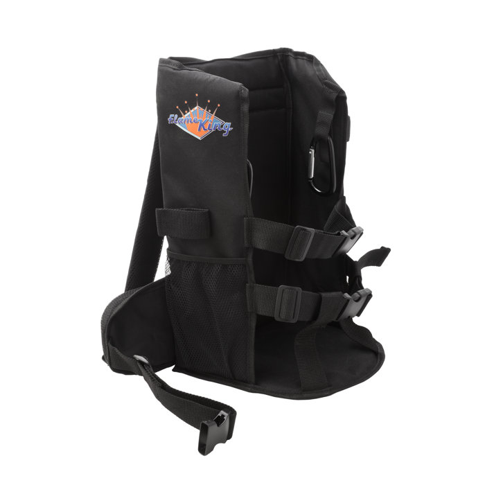 Flame King Propane Tank Cylinder Backpack Carrier For 5 And 10 Lb LP